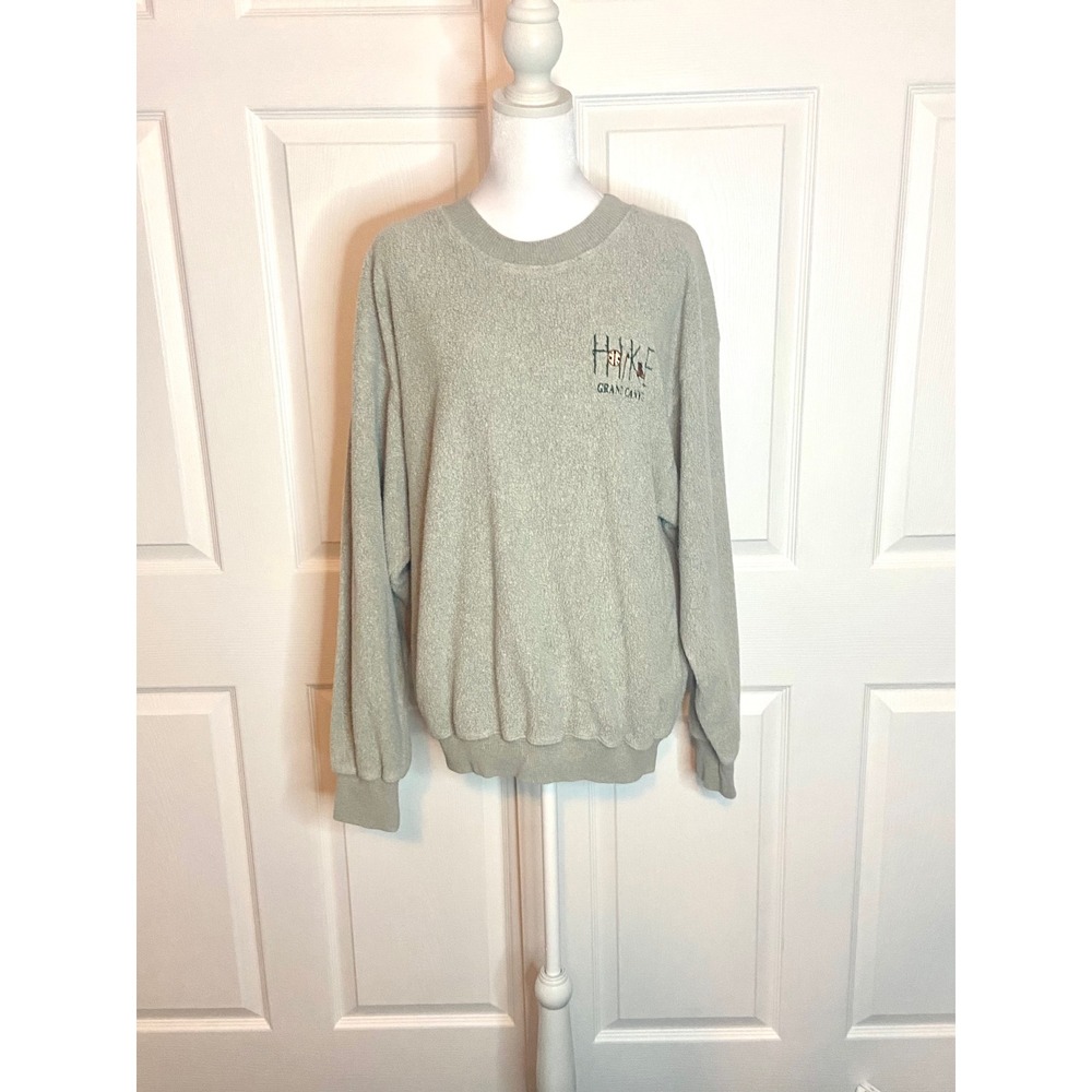 Vintage Fred Harvey Trading Co Grand Canyon Crewneck Sweatshirt Sage Green XL